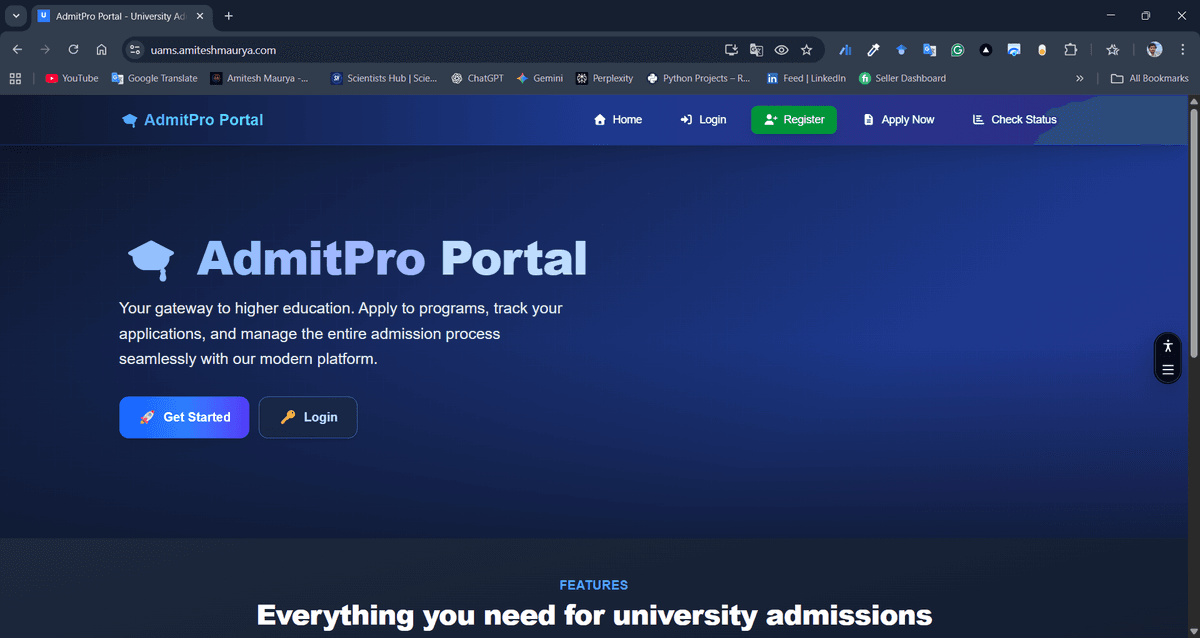 Admission Management System